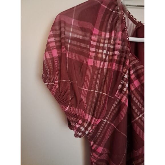 Justice Girls Large Plus (12 P-14p) Dress Burgundy - Picture 2 of 9